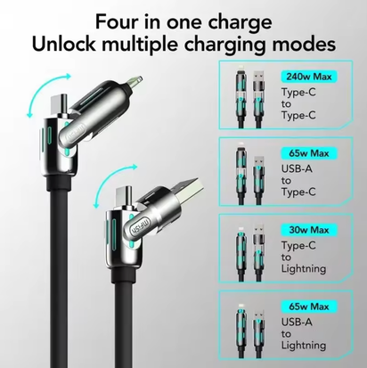 Four-in-one Fast Charge Data Cable